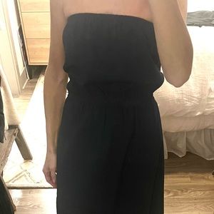 Strapless midi dress